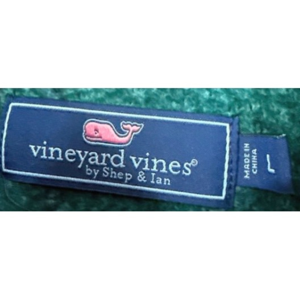 Vineyard Vines Women's Large Blackwatch Sherpa Half Zip Plaid Fleece Preppy - Picture 4 of 14